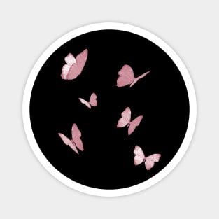 butterflies pink white Magnet